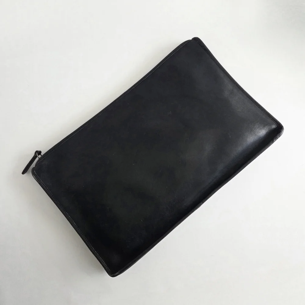Coach Vintage (Pre-'89) NYC Large Zip Top Folio, Glove Tanned Leather